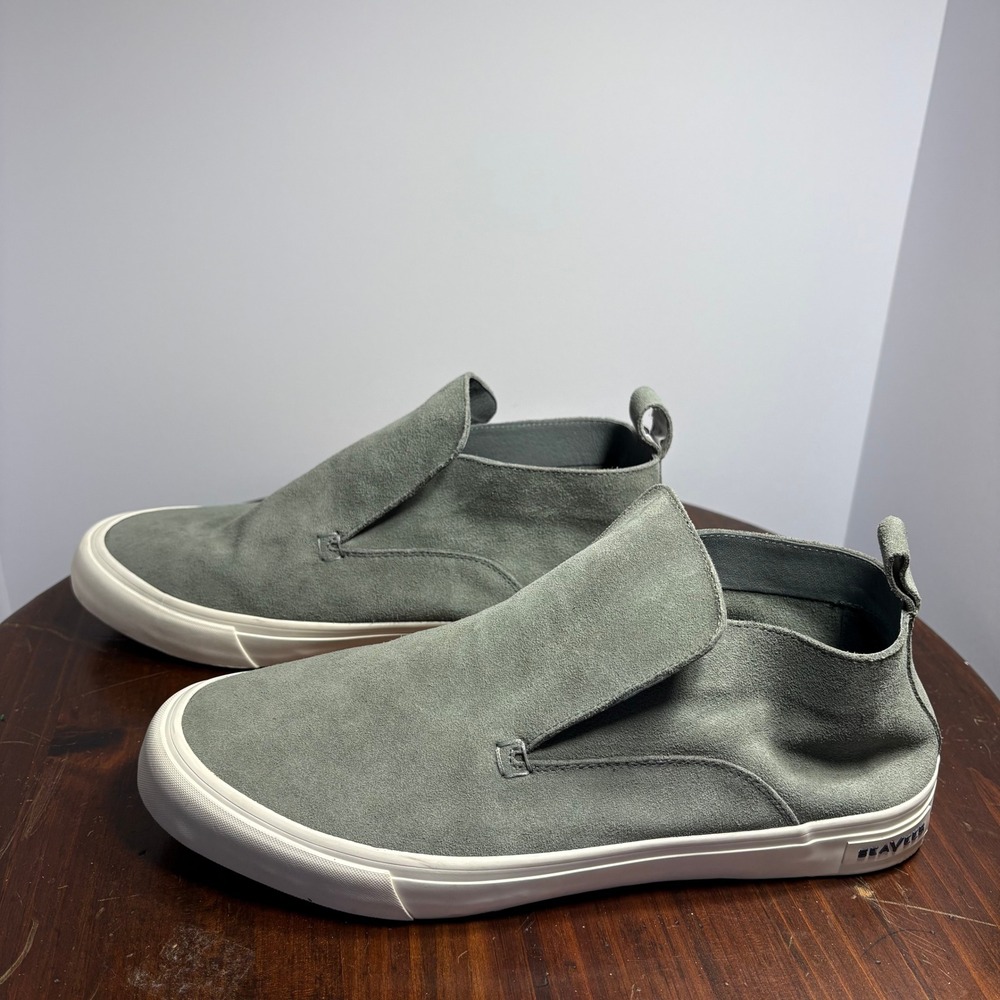 SeaVees Sneakers Mens 11.5‎ Grey Huntington Middie Greyboard Cow Suede Slip On